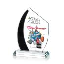 Hausner Full Color Black Peak Crystal Award