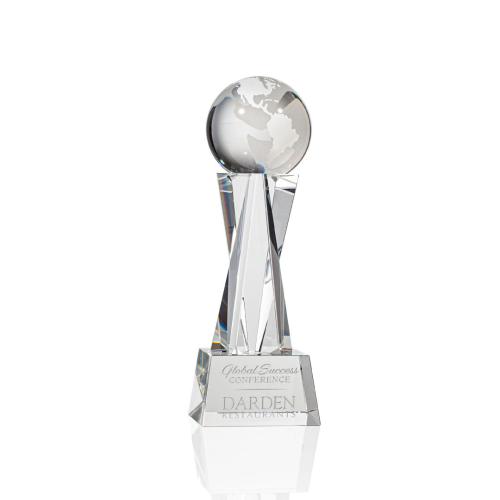 Corporate Awards - Sales Awards - Havant Globe Optical Spheres Crystal Award