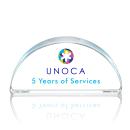 Rosella Full Color Arch & Crescent Crystal Award