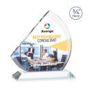 Nantucket Full Color Clear Sail Crystal Award