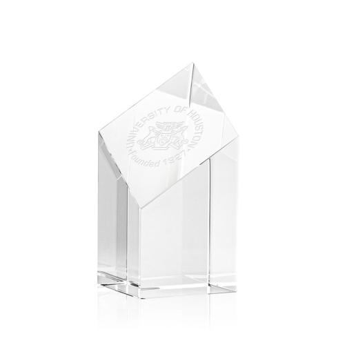 Corporate Awards - Crystal Awards - Crystal Pillar Awards - Barone Clear Obelisk Crystal Award