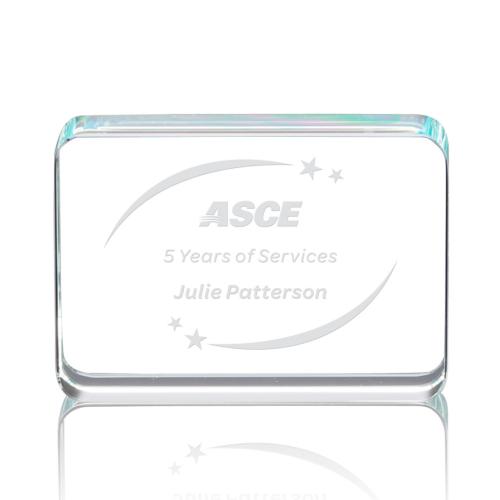 Corporate Awards - Budget Awards & Trophies - Calverley Rectangle Crystal Award