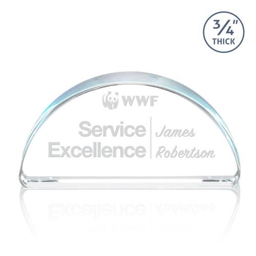 Corporate Awards - Budget Awards & Trophies - Rosella Arch & Crescent Crystal Award