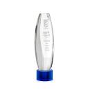 Hoover Blue on Marvel Base Obelisk Crystal Award