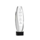 Hoover Black on Paragon Base Obelisk Crystal Award