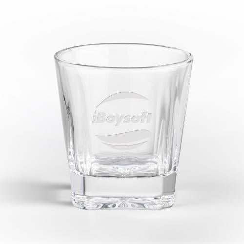 Corporate Recognition Gifts - Etched Barware - Santana OTR - Deep Etch