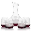 Hampton Carafe & Crestview Stemless Wine