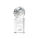 Soccer Ball Spheres on Dakota Base Crystal Award