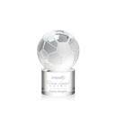 Soccer Ball Spheres on Marvel Base Crystal Award