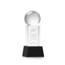 Baseball Black on Belcroft Base Spheres Crystal Award