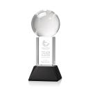 Baseball Black on Stowe Base Spheres Crystal Award