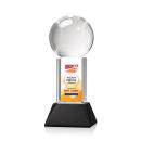 Baseball Full Color Black on Stowe Spheres Crystal Award