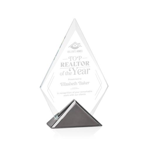 Corporate Awards - Crystal Awards - Metal and Crystal Awards - Andria Diamond Crystal Award