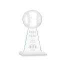 Edenwood Baseball White Obelisk Crystal Award