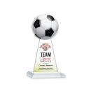 Edenwood Soccer Full Color Clear Obelisk Crystal Award