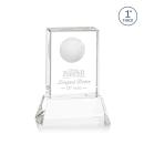 Pennington Golf Clear on Base Rectangle Crystal Award