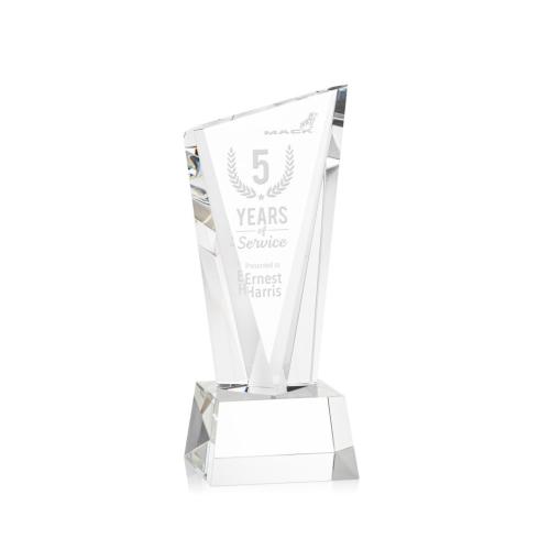 Corporate Awards - Sales Awards - Plymouth Clear on Robson Base Peak Crystal Award