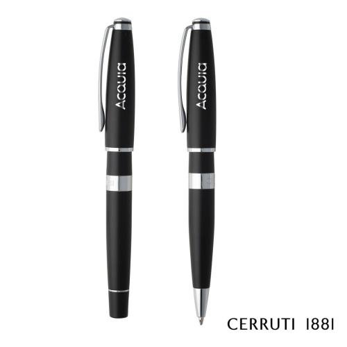 Corporate Recognition Gifts - Executive Gifts - Cerruti 1881® Bicolore Ballpoint & Rollerball Pen Gift Set