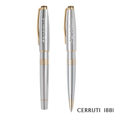 Corporate Recognition Gifts - Executive Gifts - Cerruti 1881&reg; Bicolore Ballpoint Pen & Rollerball Pen Set