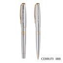 Cerruti 1881&reg; Bicolore Ballpoint Pen & Rollerball Pen Set