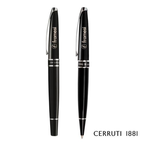 Corporate Recognition Gifts - Executive Gifts - Cerruti 1881&reg; Silver Clip Ballpoint Pen & Rollerball Pen Set