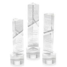 Oakham Clear on Marvel Base Obelisk Crystal Award - Crystal Awards