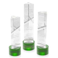 Oakham Green on Marvel Base Obelisk Crystal Award - Crystal Awards