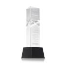 Oakham Black on Robson Base Obelisk Crystal Award