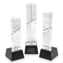 Oakham Black on Robson Base Obelisk Crystal Award