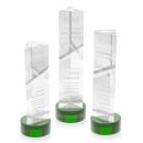 Oakham Green on Stanrich Base Obelisk Crystal Award