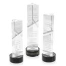 Oakham Black on Stanrich Base Obelisk Crystal Award
