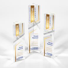 Oakham Full Color Obelisk Crystal Award - Crystal Awards