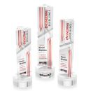 Oakham Full Color Clear on Stanrich Base Obelisk Crystal Award