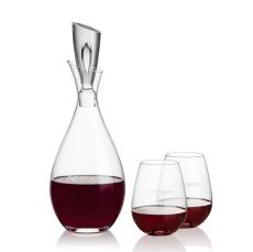 Juliette Decanter & Edderton Stemless Wine - Etched Barware