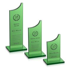 Berrattini Green Peak Crystal Award - Crystal Awards