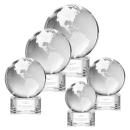Globe Clear on Paragon Base Spheres Crystal Award