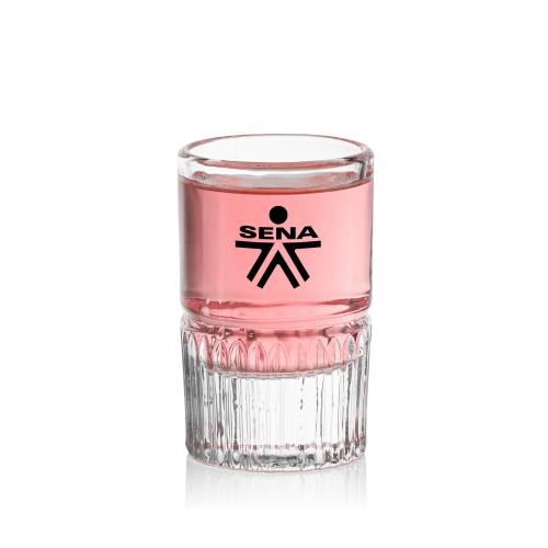 Corporate Recognition Gifts - Etched Barware - Newkirk Shot Glass - Imprinted