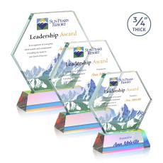 Pickering Full Color Prismatic on Newhaven Crystal Award - Corporate Awards