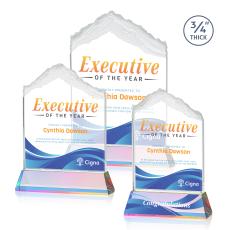 Everest Full Color Prismatic on Newhaven Peak Crystal Award - Mountain Awards