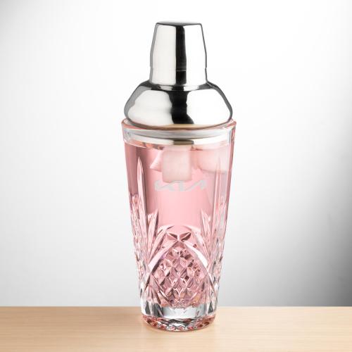 Corporate Recognition Gifts - Etched Barware - Brinkley Cocktail Shaker