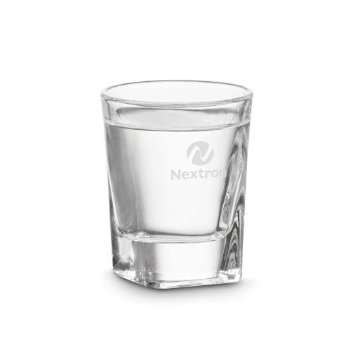 Corporate Recognition Gifts - Etched Barware - Renton Shot Glass - Deep Etch