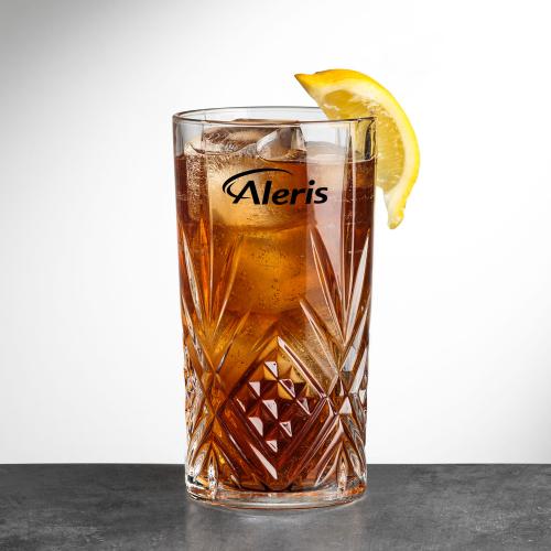 Corporate Recognition Gifts - Etched Barware - Brinkley Hiball - Imprinted