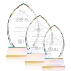 Wilton Prismatic on Newhaven Base Arch & Crescent Crystal Award - Corporate Awards