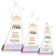 Manolita Full Color Prismatic Star Crystal Award - Service Awards