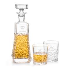 Burnell Decanter Set - Etched Barware