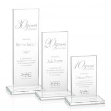 Employee Gifts - Heathrow Clear Rectangle Crystal Award