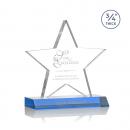 Chippendale Star Sky Blue Star Crystal Award