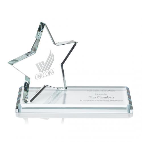 Corporate Awards - Northam Star Deep Etch Star Wood Award