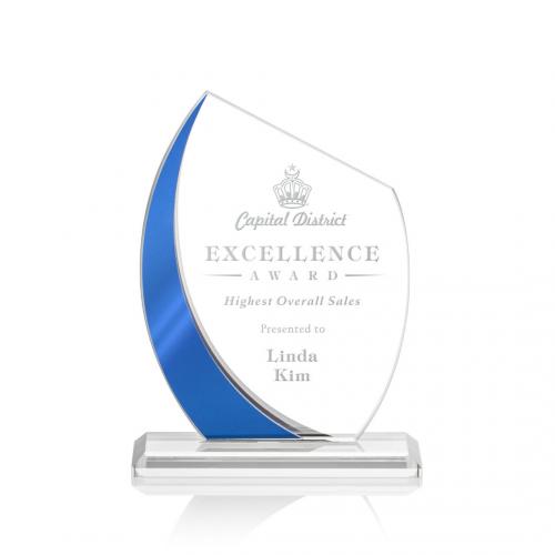 Corporate Awards - Wadebridge Blue Peak Crystal Award