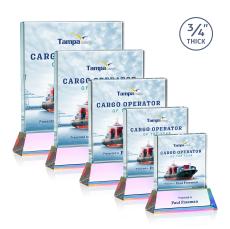 Terra Full Color Prismatic on Newhaven Crystal Award - Corporate Awards